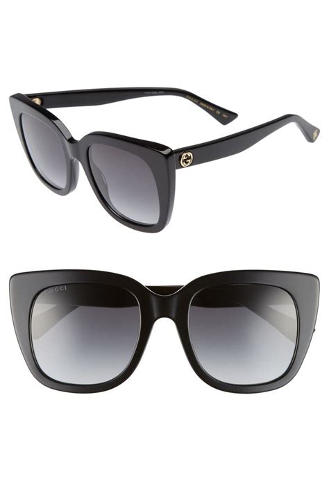 gucci 51mm full-rim cat eye sunglasses